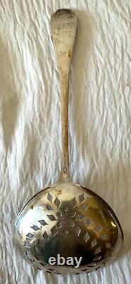 Cuillère de service perforée Apollo en argent sterling Alvin 1900 rare
