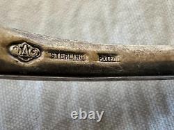 Cuillère de service perforée Apollo en argent sterling Alvin 1900 rare