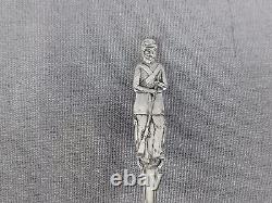 Cuillère souvenir en argent sterling Alvin Battle of Gettysburg 1863 Soldat de l'Union