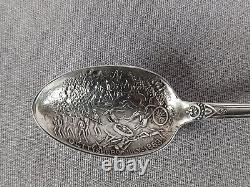 Cuillère souvenir en argent sterling Alvin Battle of Gettysburg 1863 Soldat de l'Union