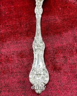 Cuillères à agrumes en fleurs d'oranger, d'orange et de pamplemousse Sterling Alvin, ensemble de 7 cuillères de 5 3/4 pouces