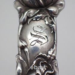 Cuillères à café Bridal Rose 6 en argent sterling Alvin 1903 Mono S