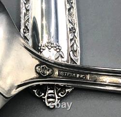 Della Robia par Alvin Ensemble de 6 cuillères à soupe rondes en argent sterling de 6,25 pouces