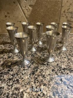 Ensemble de 11 cordiaux en argent sterling Alvin 247S