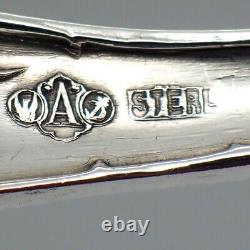 Ensemble de 6 fourchettes en argent sterling Alvin Bridal Rose 1903 sans monogramme