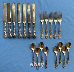 Ensemble de SIX couteaux de table en argent sterling Alvin Majestic de 9 pouces