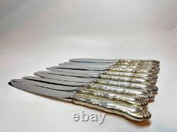 Ensemble de dix (10) couteaux en argent sterling Alvin à motif français de 9 1/2 pouces de long