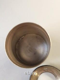 Étui de voyage pour couture contenant un dé à fil en argent sterling Alvin de 1912