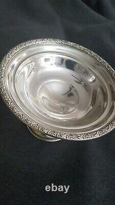 Ferling Silver Foted Candy Bowl 5 3/4 D'alvin S125 Cement Feigh Base 7.4oz