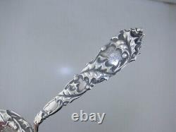 Filtre à thé en argent Sterling ALVIN Art Nouveau Baie de houx