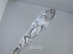 Filtre à thé en argent Sterling ALVIN Art Nouveau Baie de houx