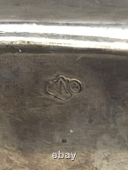 Flacon antique en argent sterling avec marquage Alvin f26c flacon féminin orné