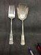 Fourchette à Salade Et Cuillère à Service En Argent Sterling Alvin 81/2 T10