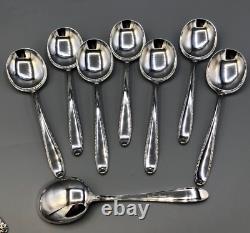 Le charme du Sud par Alvin Ensemble de 8 cuillères à soupe de crème en argent sterling de 6 3/8 pouces