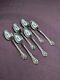 Lot De 6 Cuillères à Café Alvin Chateau Rose En Argent Sterling 4-1/4 Pouces