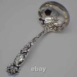 Louche à sauce Bridal Rose Alvin en argent sterling 1903 Mono B