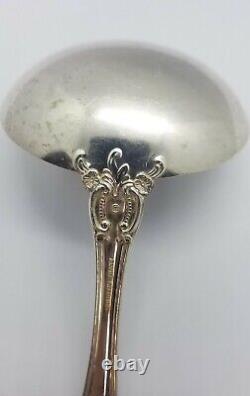 Louche à sauce moyenne en argent sterling, motif Vivaldi de Gorham Alvin