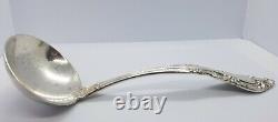 Louche à sauce moyenne en argent sterling, motif Vivaldi de Gorham Alvin