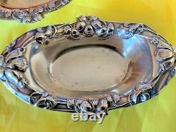 Paire American Sterling Silver Vintage Dishes Alvin Manufacturing Company