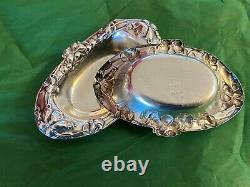 Paire American Sterling Silver Vintage Dishes Alvin Manufacturing Company