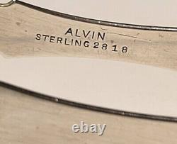 Pinces à asperges réticulées en argent sterling Alvin 4 3/4 2818