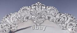 Plat/Plateau ovale en argent sterling Alvin Art Nouveau antique de 1896, 13 x 10.5