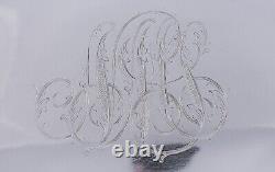 Plat / Plateau ovale en argent sterling Alvin de style Art Nouveau antique de 1896, 13 X 10.5