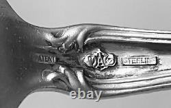 RARE Couteau à Servir de Crème Glacée en Argent Massif Alvin Silver MELROSE
