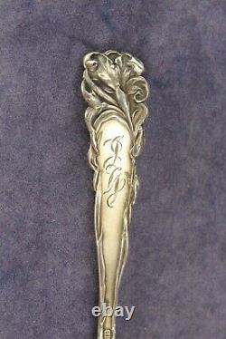 Raphaël Par Alvin 41⁄4 Argent Sterling Art Nouveau Figural Demitasse Spoon