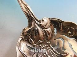 Raphaël Par Alvin Sterling Silver Pea Spoon 9 Floral Figural Femme Pierced Bowl