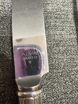 Romantique par Alvin Couverts en argent sterling, 27 pièces, 6 services avec étui