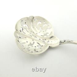 Série florale en argent sterling ALVIN Cuillère à noix Chrysanthème sans mono