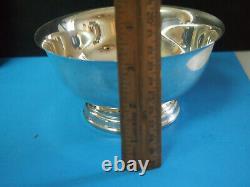 Sterling Silver Round Vegetable Bowl Alvin 6 Pouces 208 Grammes