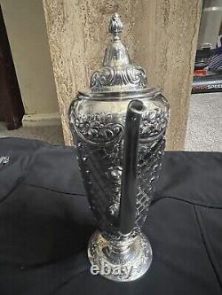 Théière en argent sterling vintage Alvin 2901