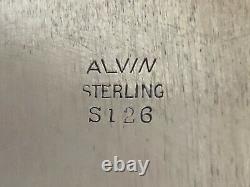 Vintage Alvin Chateau Rose Sterling S126 Ovale Plateau Pain Plat Floral Servir