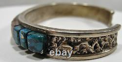 Vintage, American Native, Bracelet, Sterling Silver, Signed, Alvin Yellowhorse